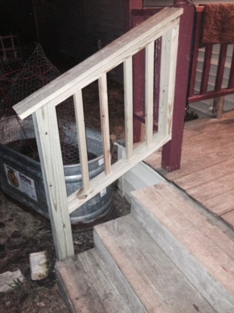 Wounded Warrior Family Support Home Repair Porch Handrail