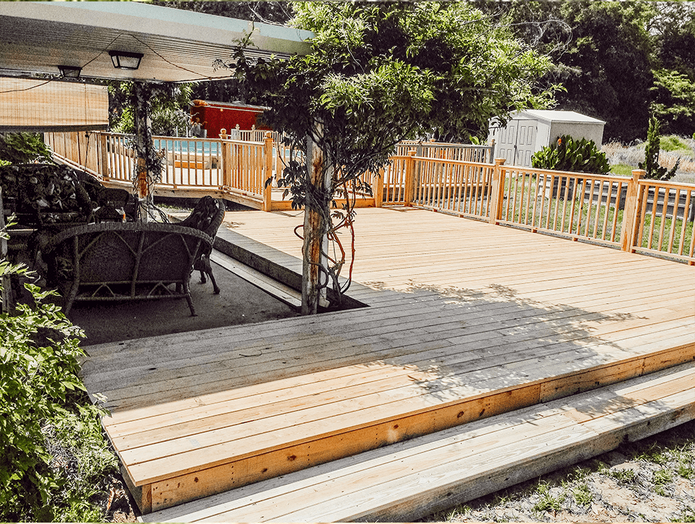 deck construction by h&h construction and restoration