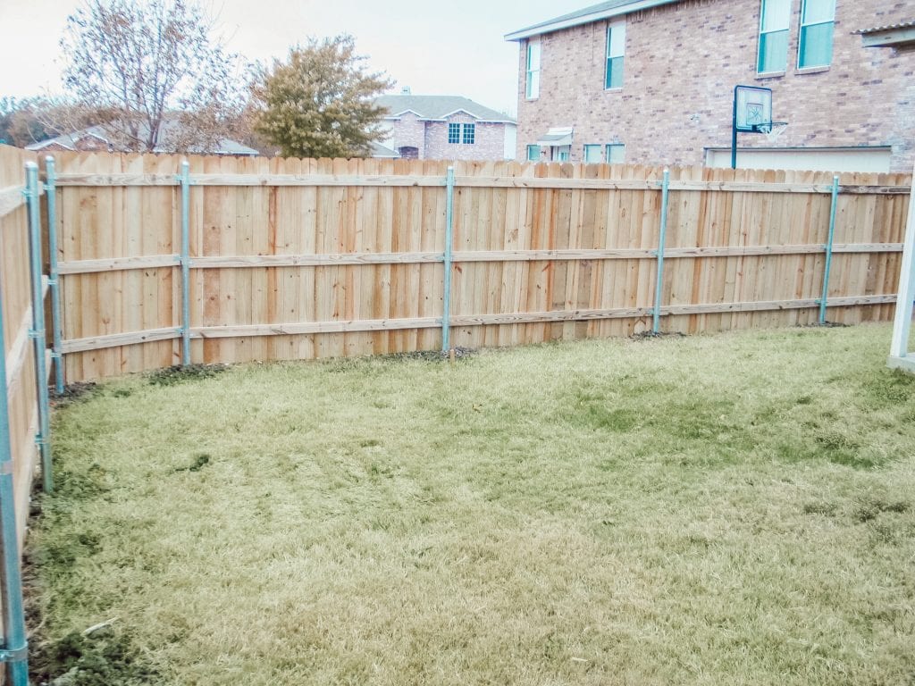 fence around backyard in greenville, tx