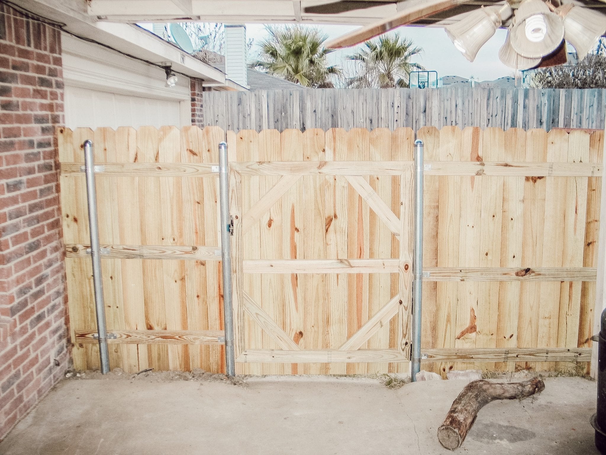 fence construction from back in greenville, tx