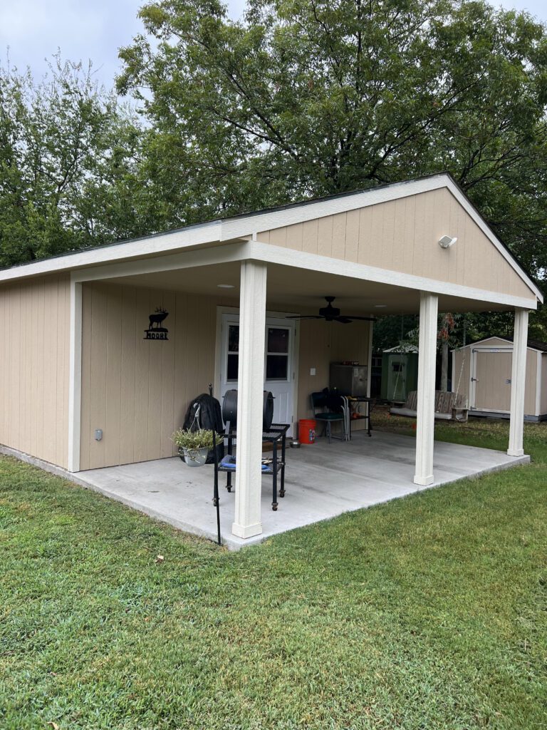 shop and parking cover